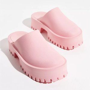 Jeffrey Campbell Pink Bae Platform Chunky Mules Size 9